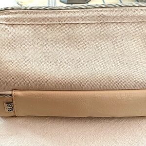BEIS Tan Cosmetic Bag